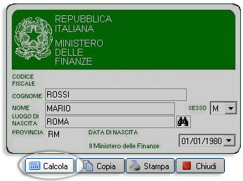 Software codice fiscale